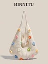 Summer New Beach Holiday Style Casual Fashion Straw Tote Bag For Women, Large Capacity Shoulder Shopping Handbag