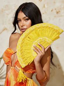 SXY Women's Boho Style Fringe Design Clutch Bag